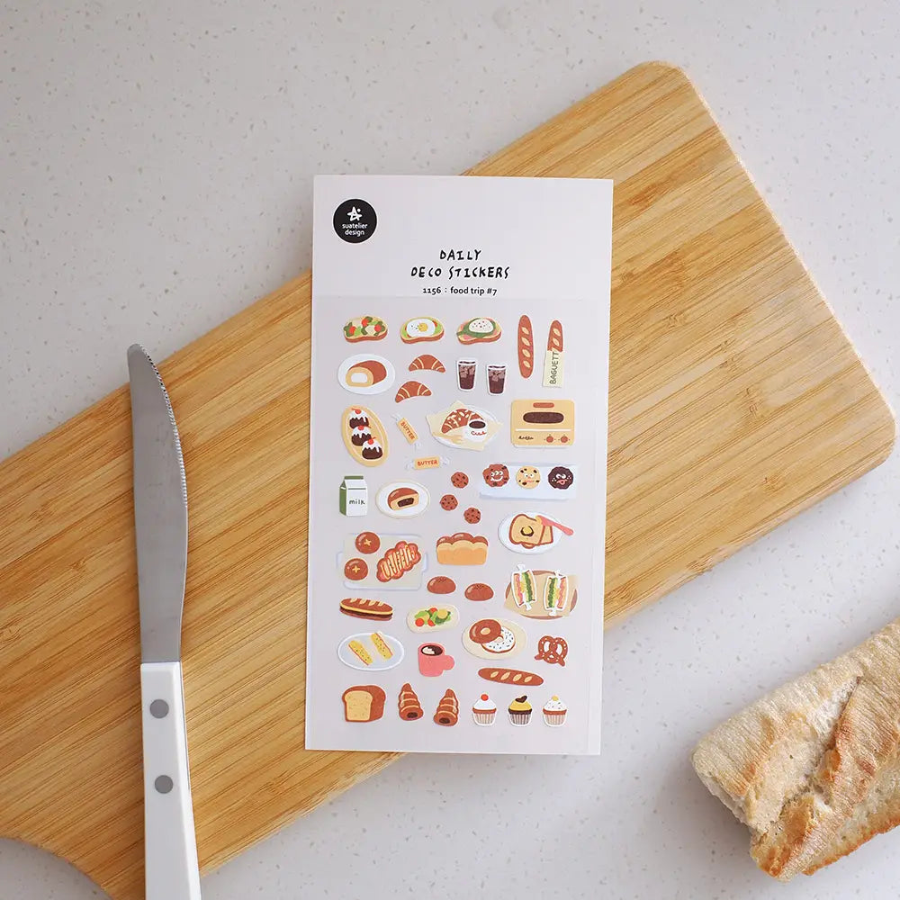 Suatelier Food Stickers no.1156 Food Trip #7