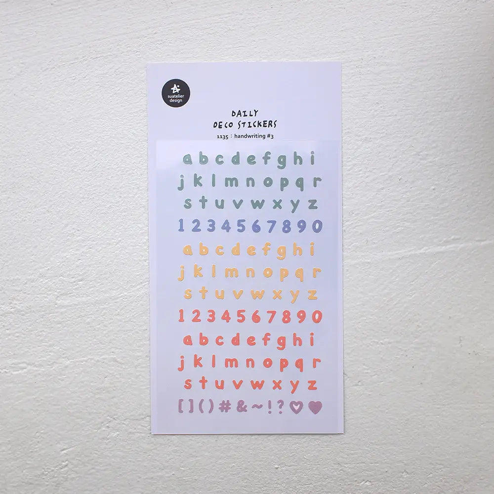 Suatelier Handwriting #3 Stickers no.1135
