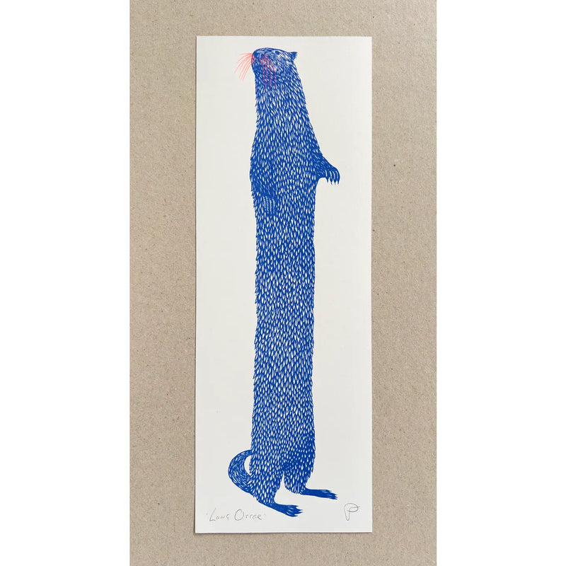 Long Otter Riso Print