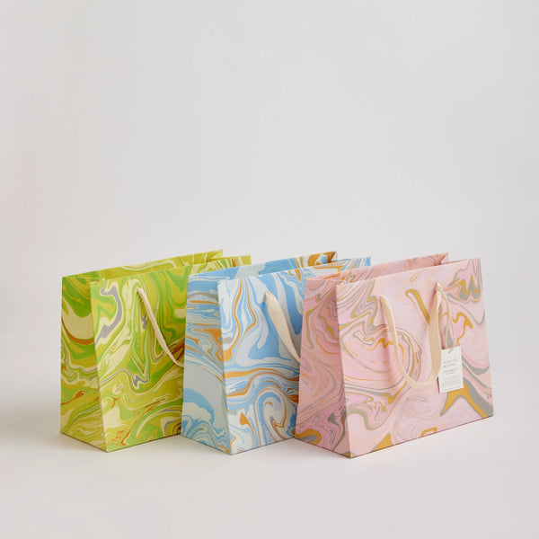 Hand Marbled Pastel Medium Gift Bag