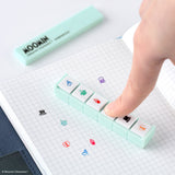 Kodomo no Kao x Hobonichi - Pochitto6 Push-Button Stamp (Moomin)