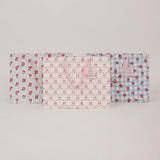 Large Hand Block Printed Pink Sorbet Gift Bags