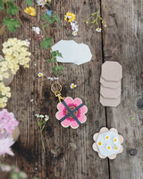 Studio Wald Keyring Flower Press - Pinks and Blues