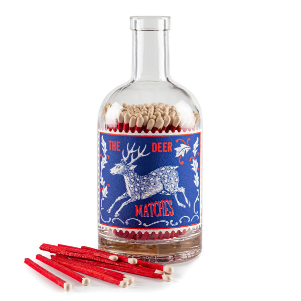 Archivist The Stag - Glass Bottle Christmas Safety Matches - Store Pickup Only