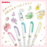 Zebra Mildliner Highlighter 3 O'Clock Snacks (Limited Edition)