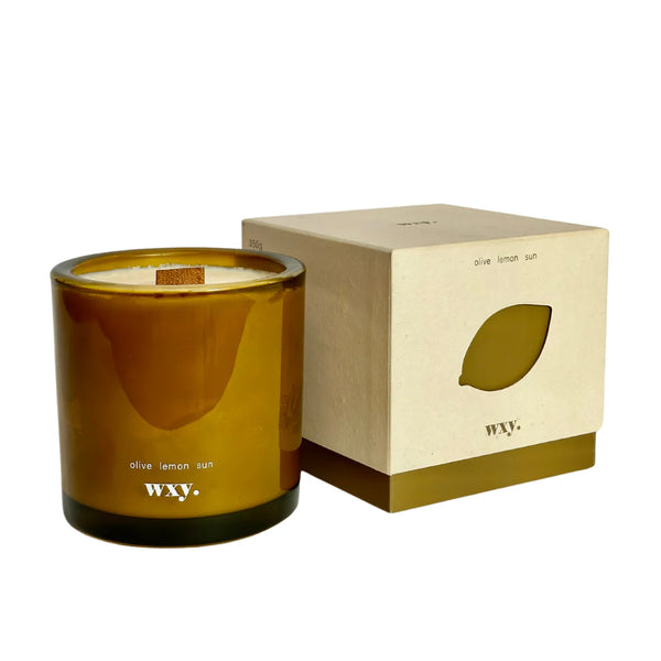 Wxy Roam Olive. Lemon. Sun. 12.5oz Candle