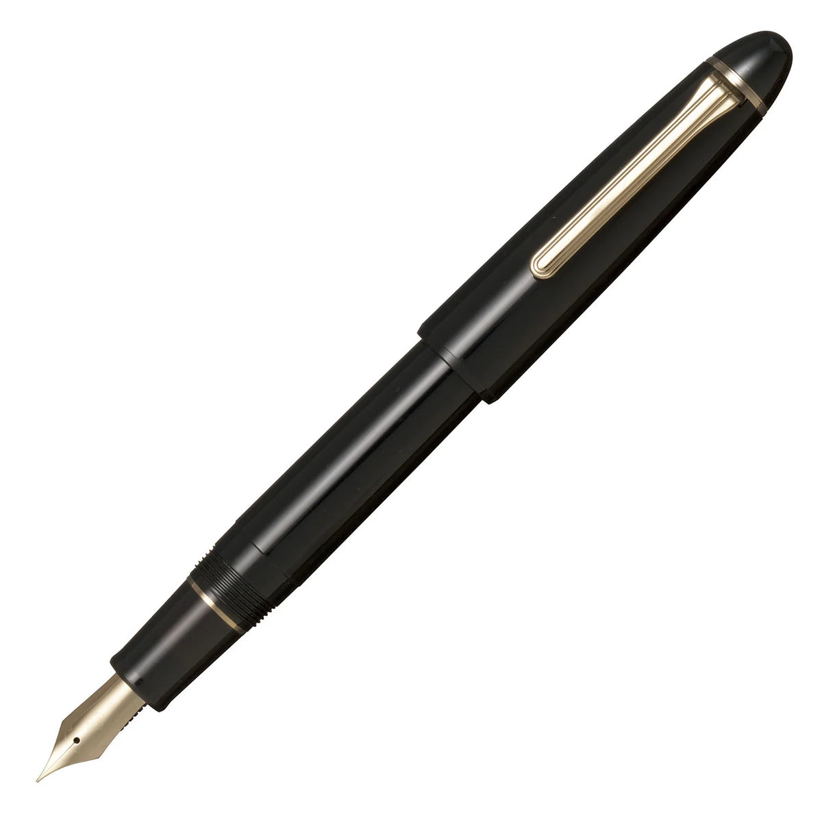 Sailor 1911 Casual L Gold Trim Fountain Pen - Black