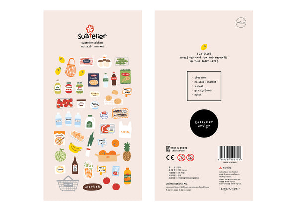 Suatelier Market Stickers no.1126