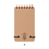 Midori Grain Memo Note Pad Green Leather