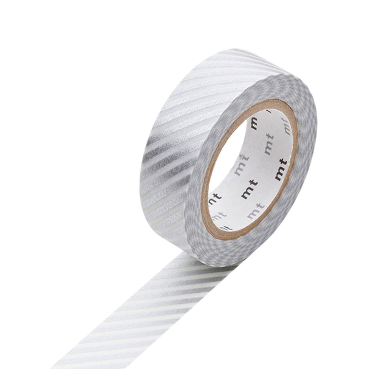 MT Stripe Silver 2 Washi Tape