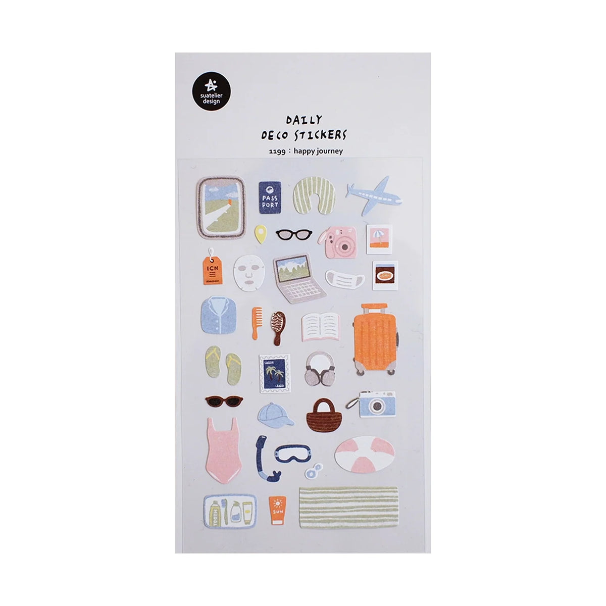 Suatelier Stickers no. 1199 happy journey