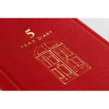 Midori 5 Year Diary Red