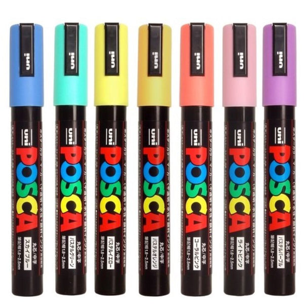 Uni Posca PC-5M Natural colour set of 7 Pens