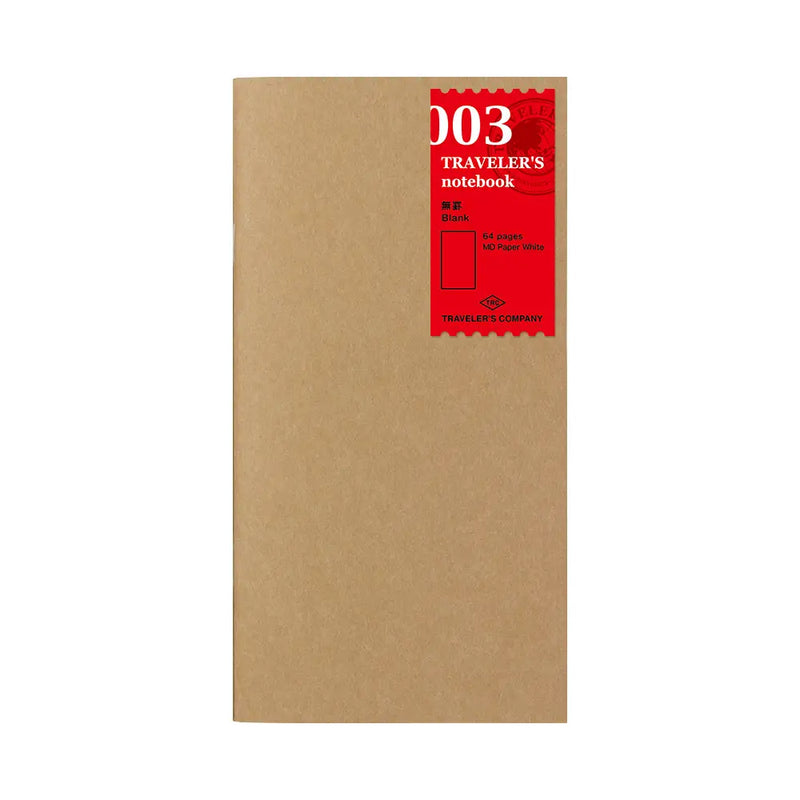 Traveler's Company Notebook Refill Blank 003