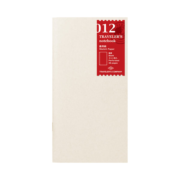 Traveler's Company Notebook Refill 012 Sketch Paper