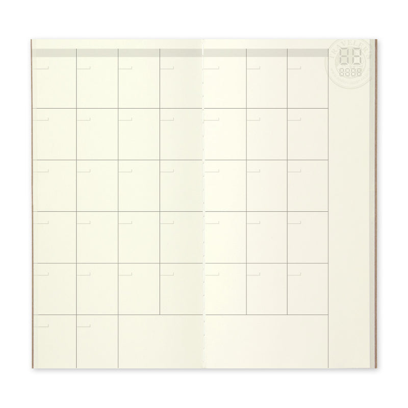 Traveler's Company Notebook Refill 017 Free Diary Monthly