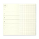 Traveler's Company Notebook Refill 019 Free Diary Weekly + Memo