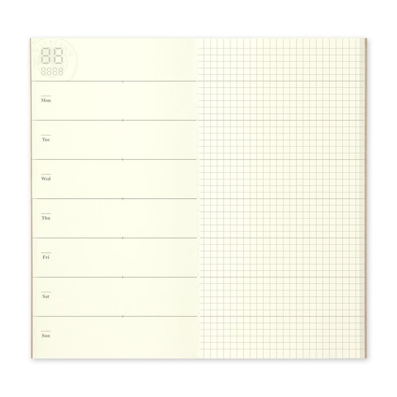 Traveler's Company Notebook Refill 019 Free Diary Weekly + Memo