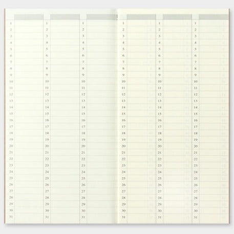 Traveler's Company Notebook Refill 018 Free Diary Weekly Vertical