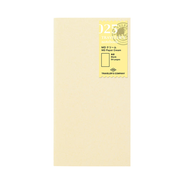 Traveler's Company Notebook Refill 025 MD Paper Cream