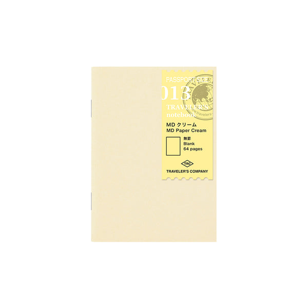 Traveler's Company Notebook Passport Size Refill 013 MD Paper Cream