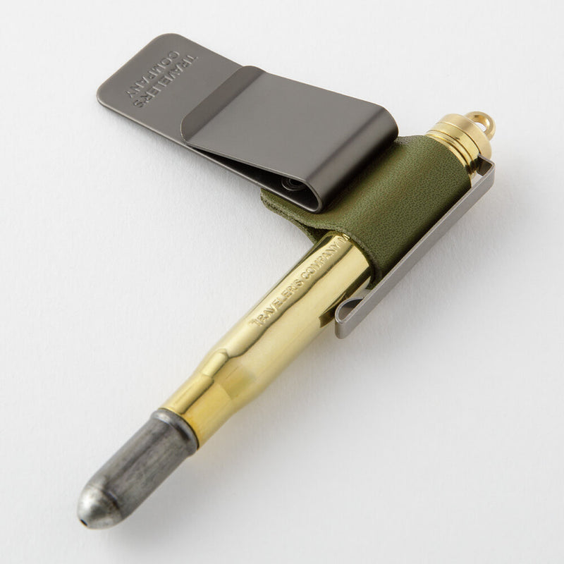 Traveler's Company Notebook Clip Pen Holder Olive