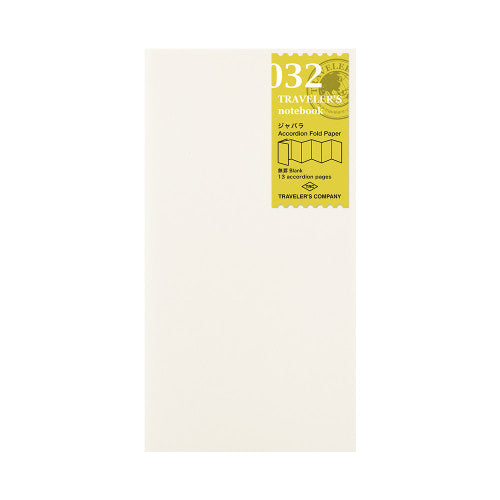 Traveler's Company Notebook Refill 032 Accordion Paper