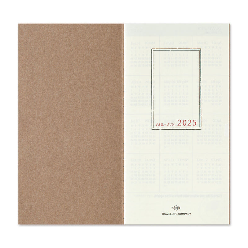 TRAVELER'S Notebook Refill: 2025 Diary Weekly & Memo Pre-Order