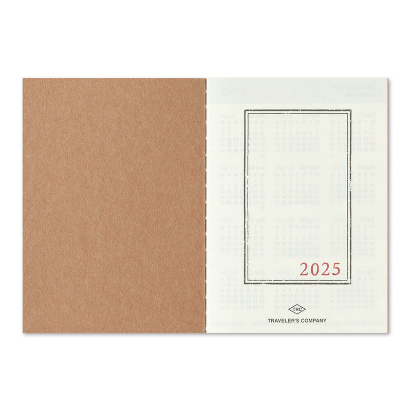 TRAVELER'S Notebook Passport Refill: 2025 Diary Monthly Pre Order