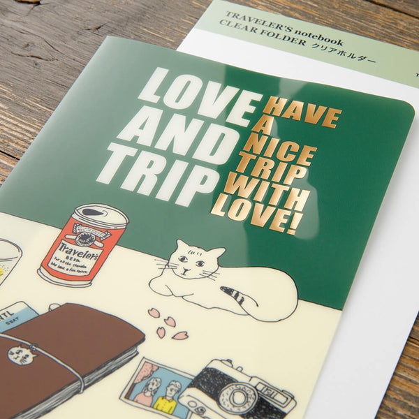 TRAVELER'S Notebook Refill: Love and Trip Clear Folder 2025 Pre-Order