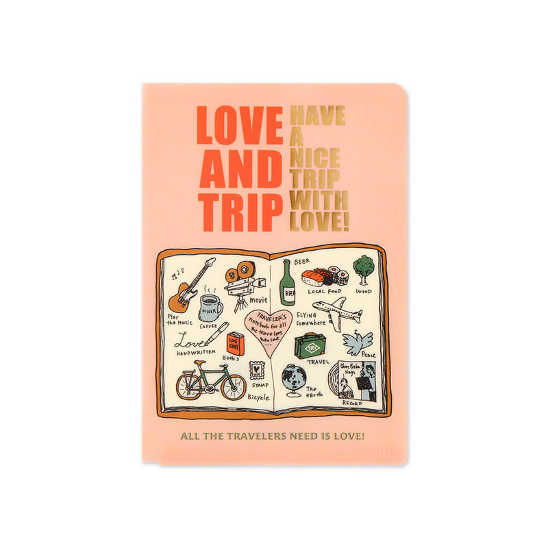 TRAVELER'S Notebook Passport Refill: Love and Trip Clear Folder 2025 Pre-Order