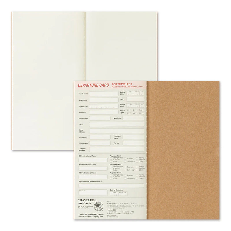 TRAVELER'S Notebook Regular Refill: 2026 Monthly Diary