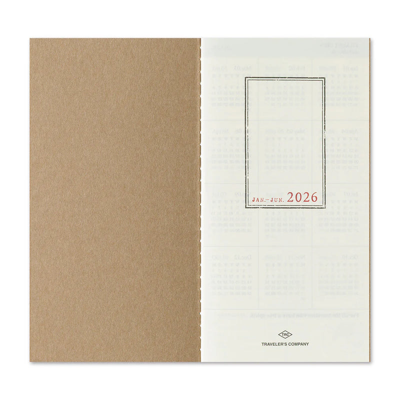 TRAVELER'S Notebook Regular Refill: 2026 Weekly Diary