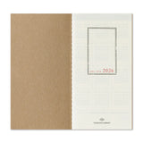 TRAVELER'S Notebook Regular Refill: 2026 Weekly Vertical Diary