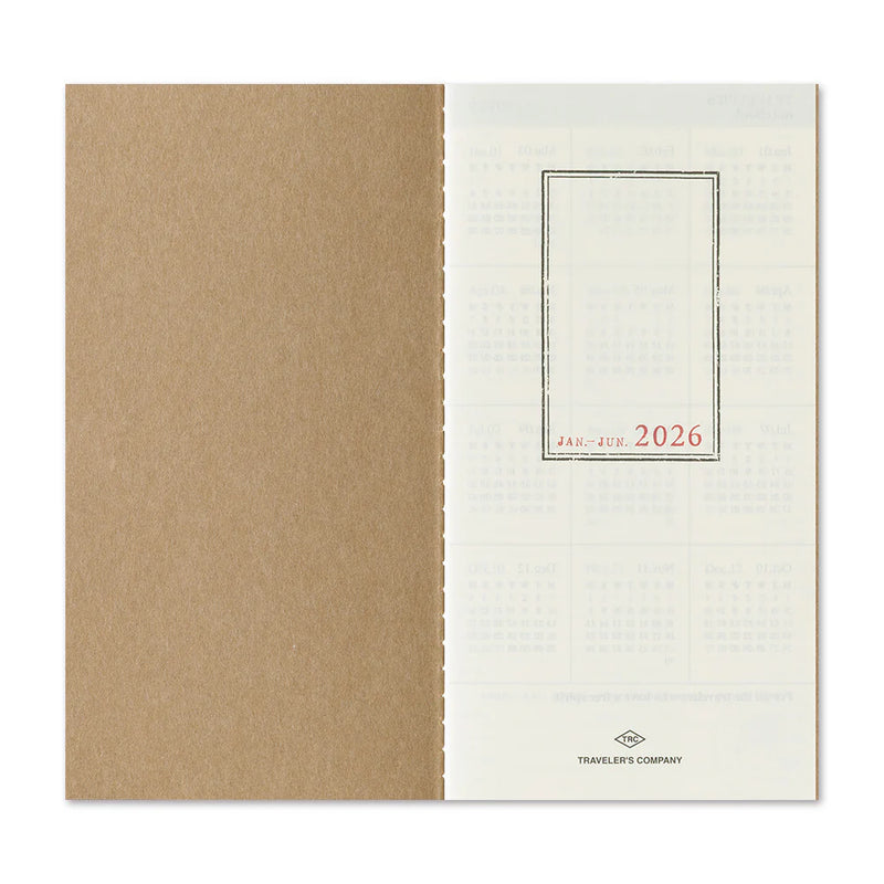 TRAVELER'S Notebook Regular Refill: 2026 Weekly Vertical Diary
