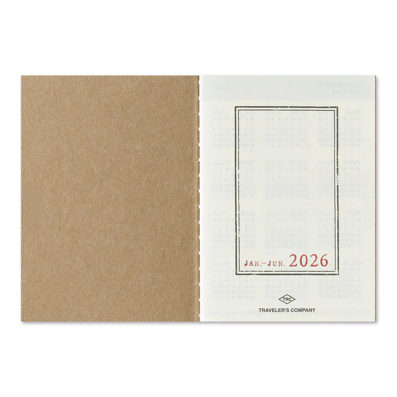 TRAVELER'S Notebook Passport Refill: 2026 Weekly Diary