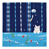 HAMAMONYO Furoshiki Wrapping Cloth - Cat and Goldfish