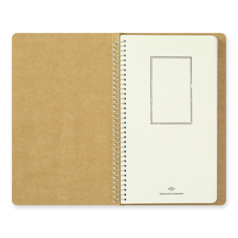 Traveler's Company Spiral Ring A5 Slim MD White Paper Notebook