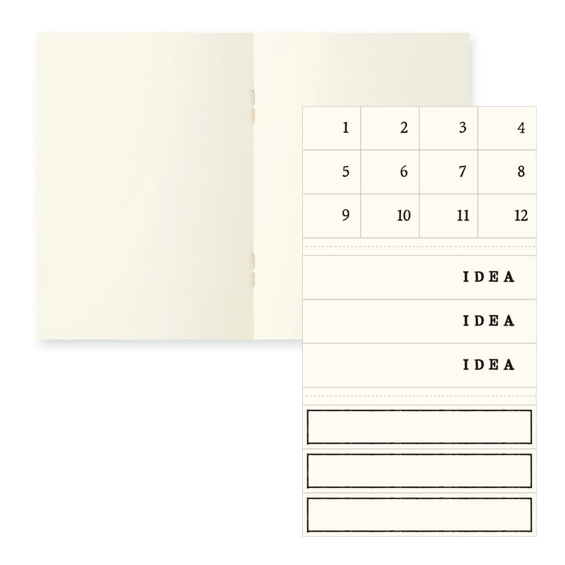 MD Paper Notebook Light A7 Blank - 3 Pack