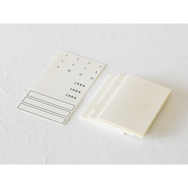 MD Paper Notebook Light A7 Blank - 3 Pack