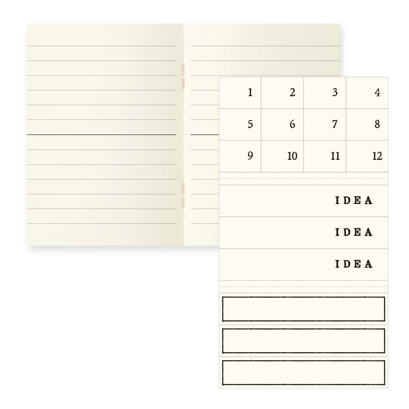 MD Paper Notebook Light A7 Lined - 3 Pack