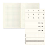 MD Paper Notebook Light A7 Grid - 3 Pack