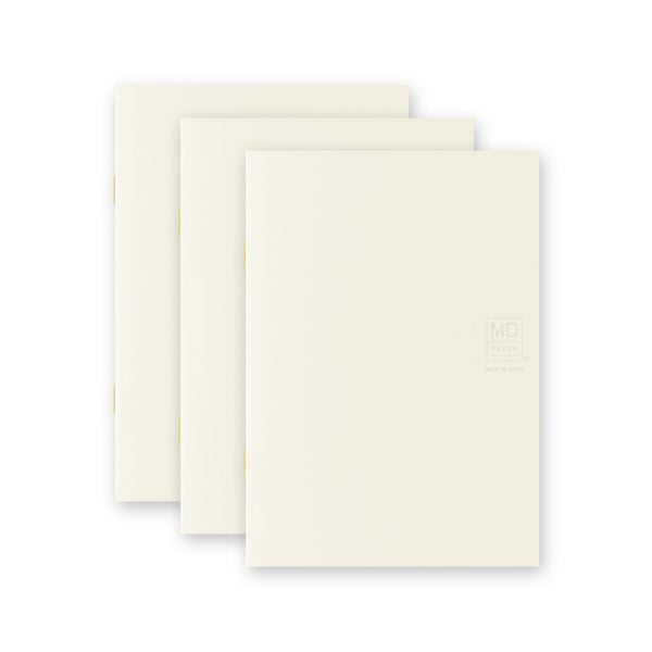 Midori MD Notebook Light A6 Blank 3 pack