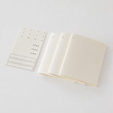 Midori MD Notebook Light A6 Blank 3 pack