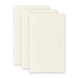 Midori MD Paper B6 Slim Blank Notebook Light - Pack of 3