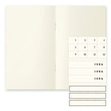 Midori MD Paper B6 Slim Blank Notebook Light - Pack of 3