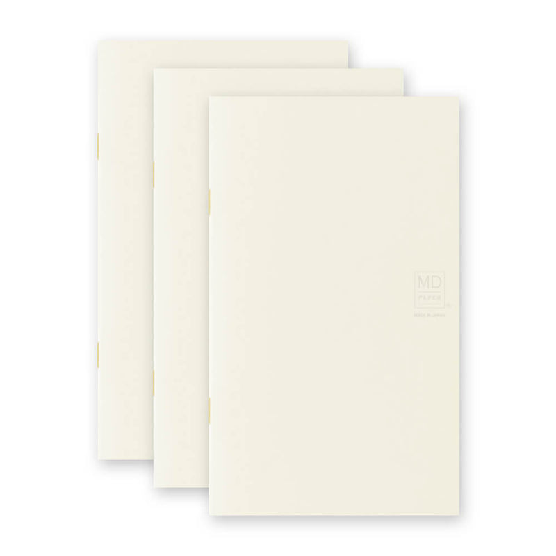 Midori MD Paper B6 Slim Lined Notebook Light - Pack of 3
