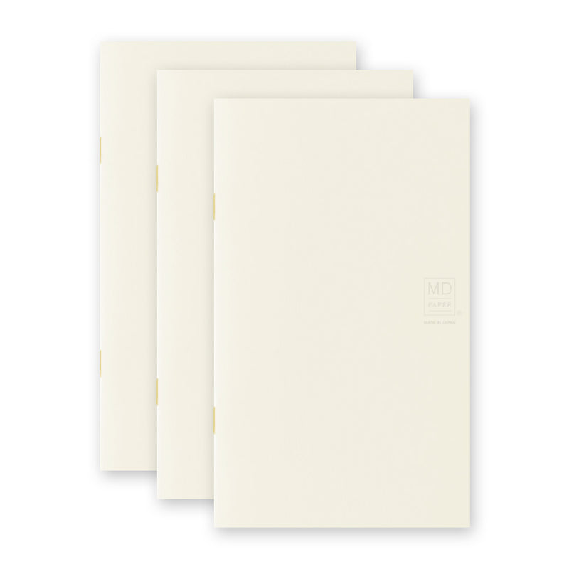 Midori MD Paper B6 Slim Grid Notebook Light - Pack of 3