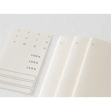 Midori MD Paper B6 Slim Grid Notebook Light - Pack of 3