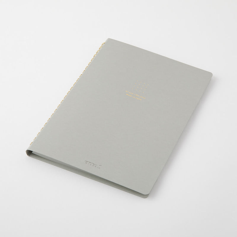 Midori A5 Dot Grid Colour Wirebound Notebook Grey